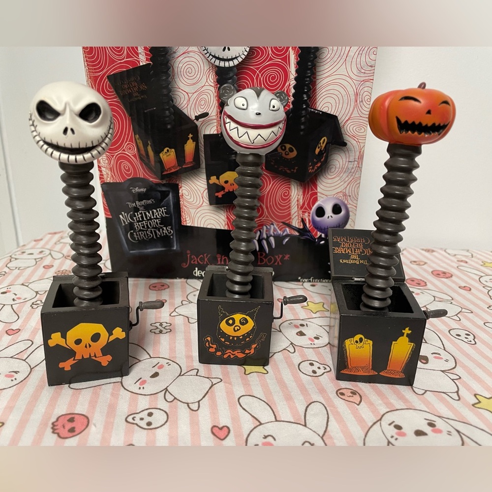 Nightmare Before Christmas Jack in the Box Set of 3 Mini Decoration Figures NECA